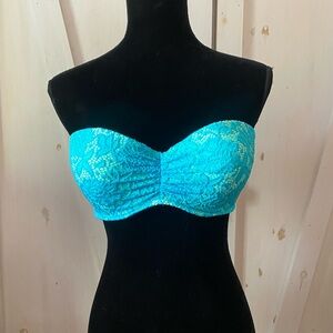 Victoria's Secret Aqua Lace Bandeau